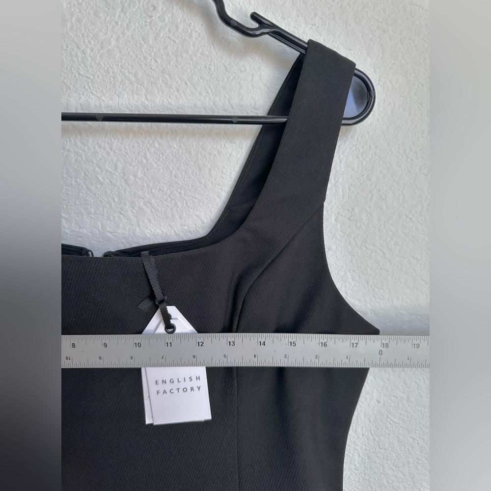 NWT Anthropologie English Factory Sleeveless Square Neck ALine Mini Dress Medium - Picture 13 of 16